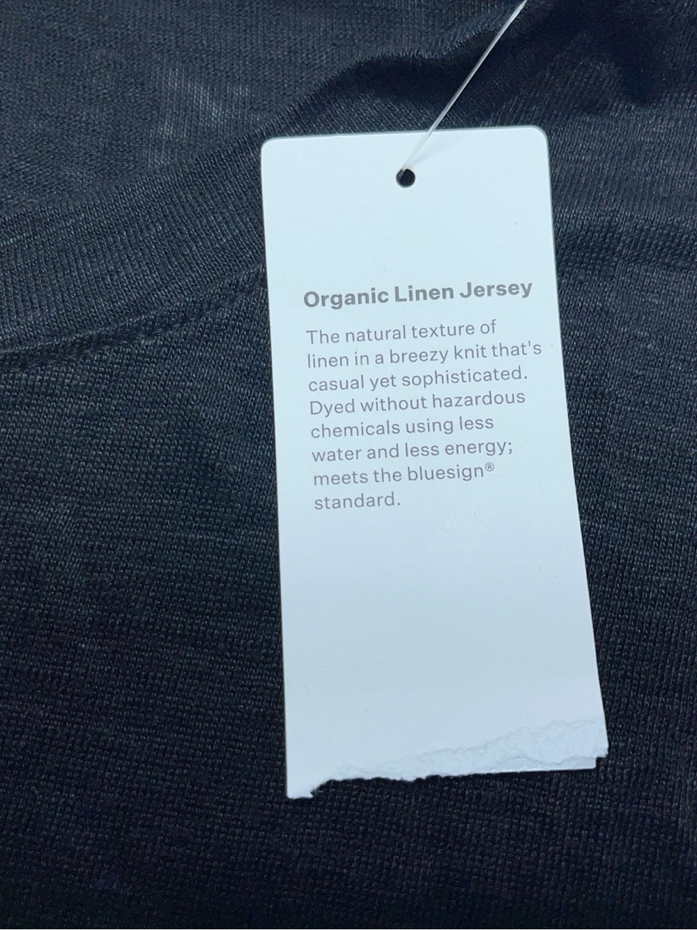 Eileen Fisher Organic Linen Jersey Crew Neck Long Sleeve Tee Womens 2X in Black - Picture 4 of 14